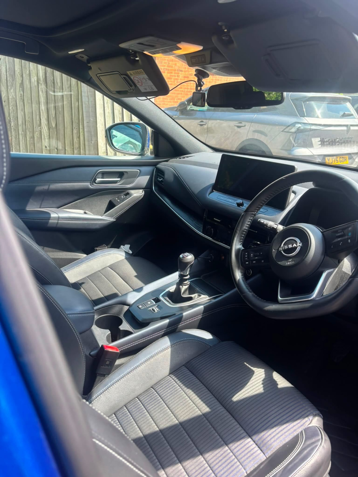 Nissan Qashqai interior valeted inside and out